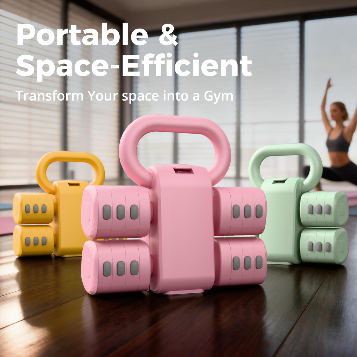 Adjustable Dumbbell Set 2.2lbs to 12.1lbs H5068