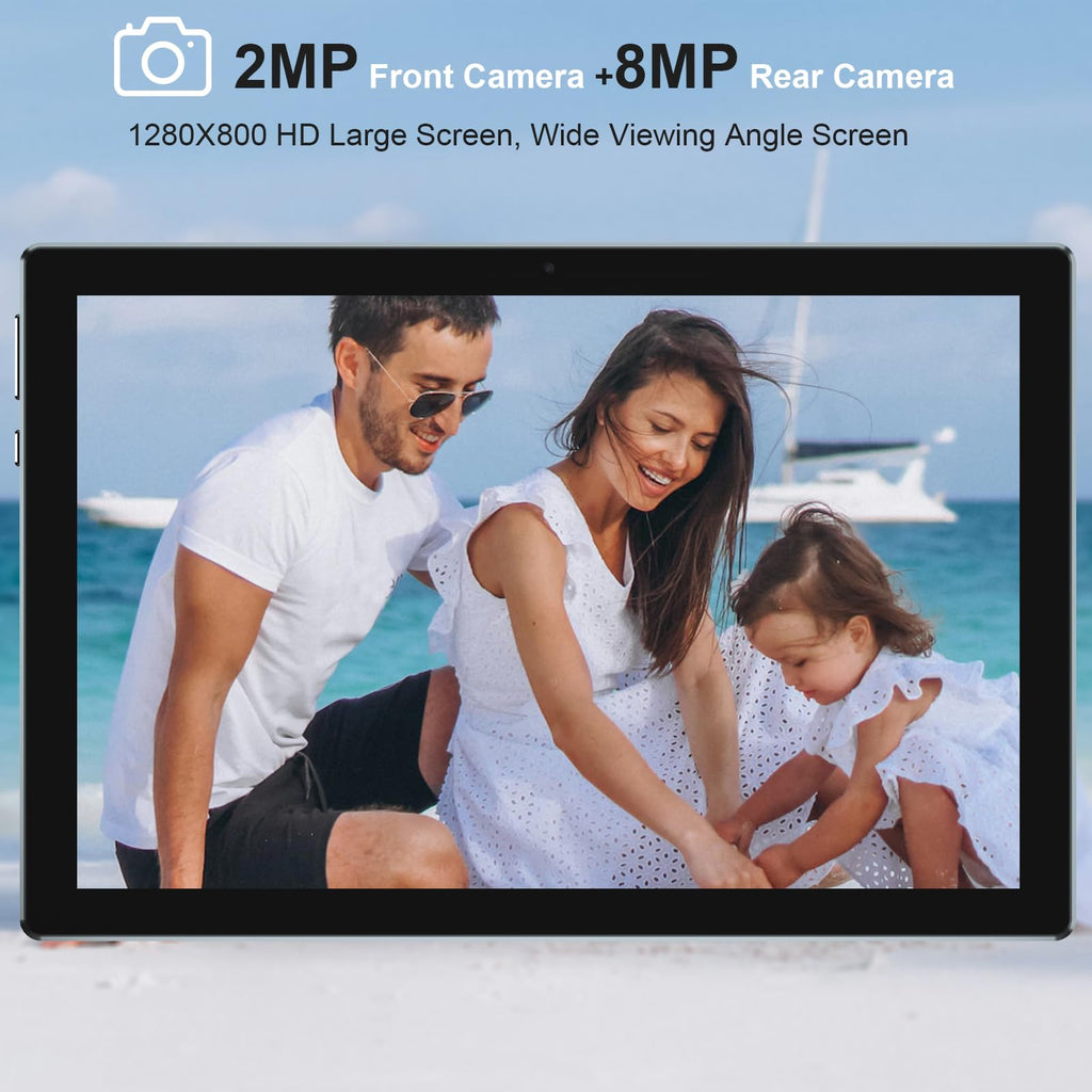 Android 15 Tablet 10 Inch 18GB RAM 128GB ROM Black H961272