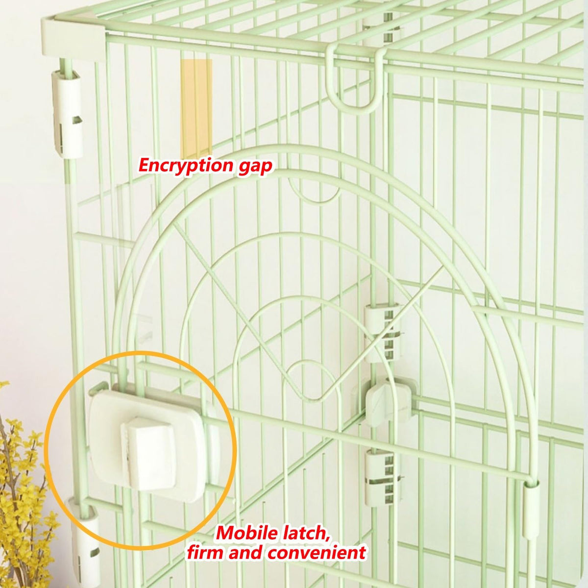3/4-Tier Wire Cat Cage Playpen Kennel with Hammock D4855