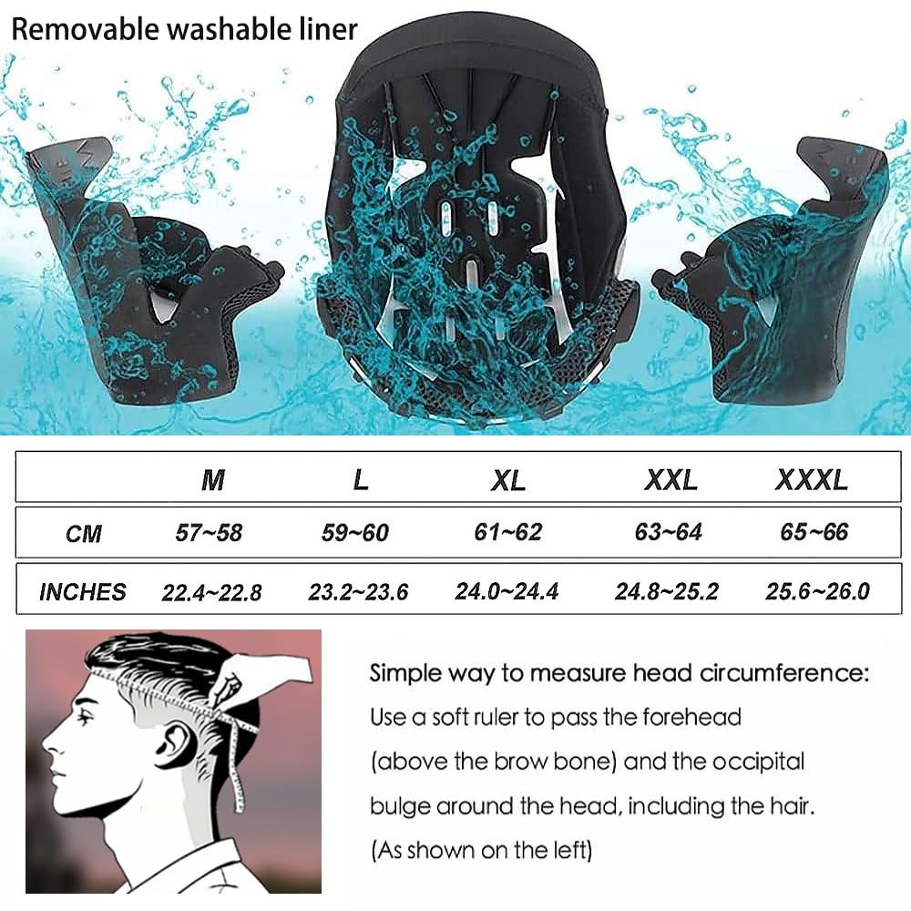 DOT Approved Flip Up Full Face Dual Visor Modular Motorcycle Helmet V601205