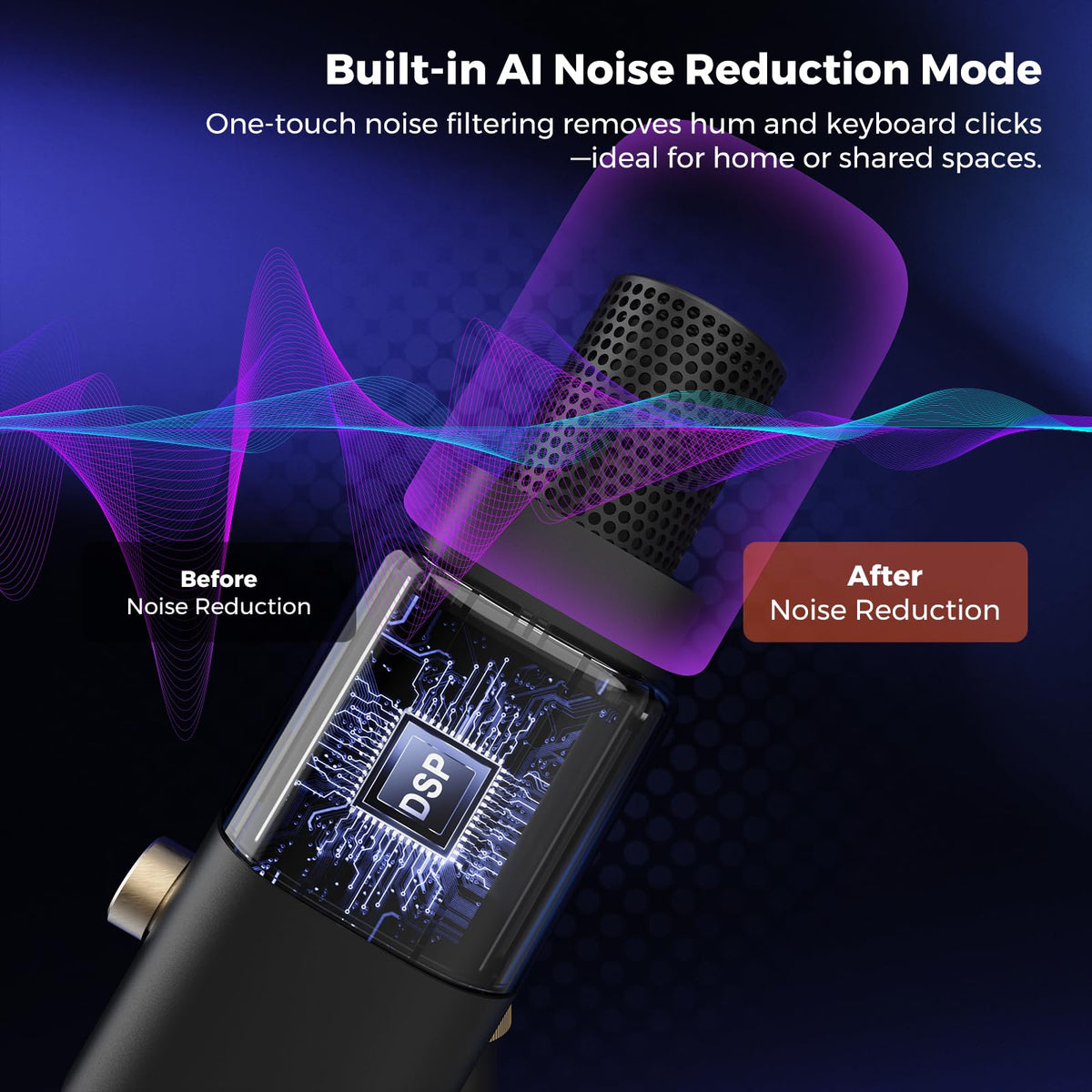 Dynamic Microphone with USB/XLR L340