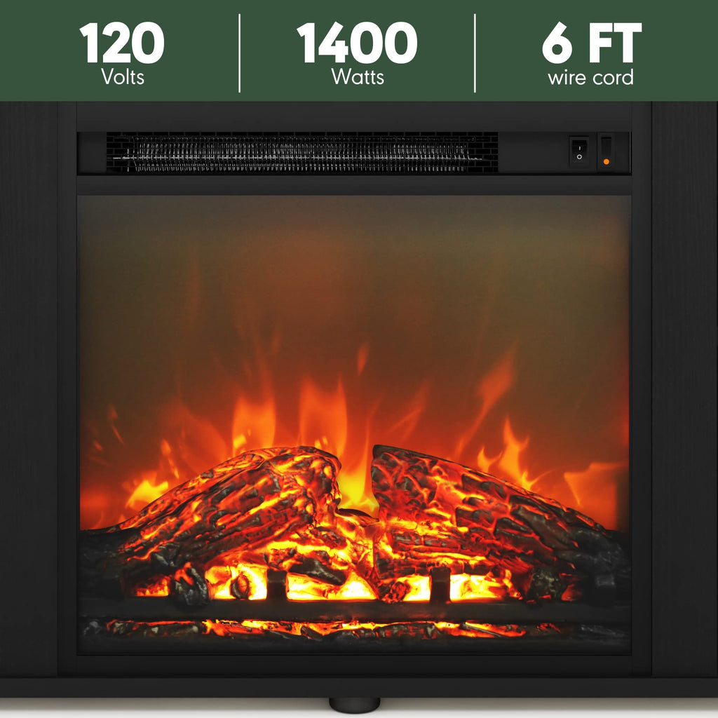 3-Tier Fireplace TV Stand for 70 Inch TV X115