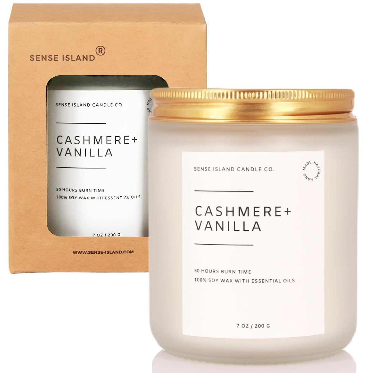 Vanilla Cashmere Scented Soy Wax Candle N3649