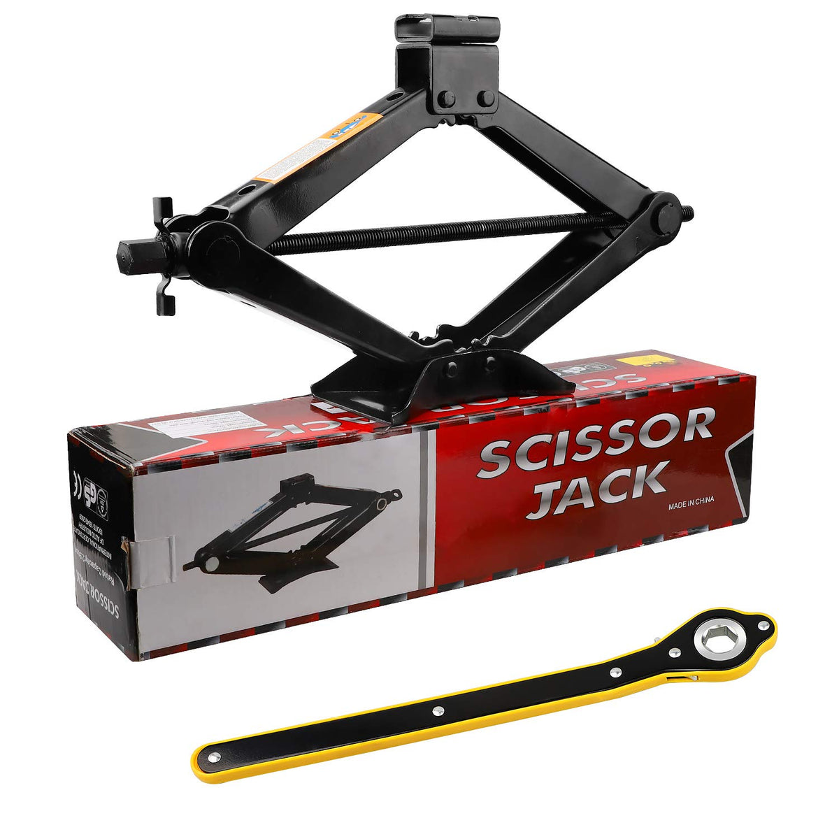 2 Ton Scissor Jack with Ratchet Handle B178
