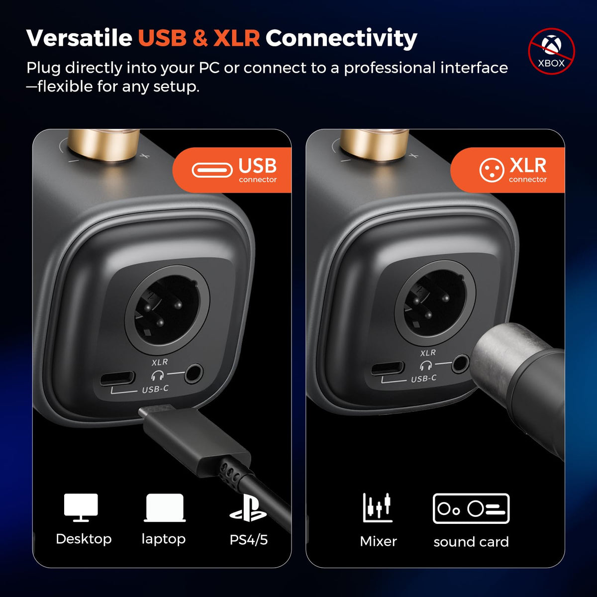 Dynamic Microphone with USB/XLR L340