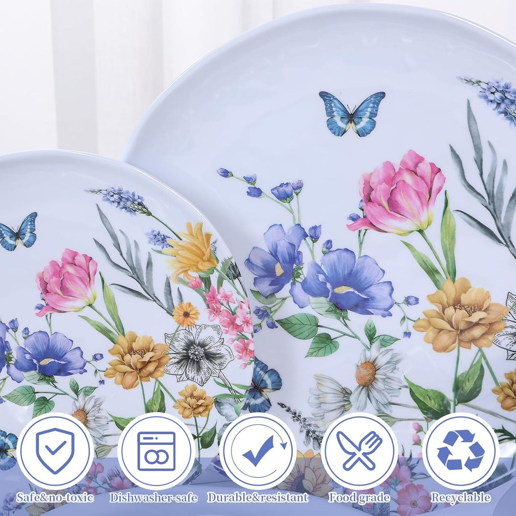 12-Piece Melamine Dinnerware Set Y17139
