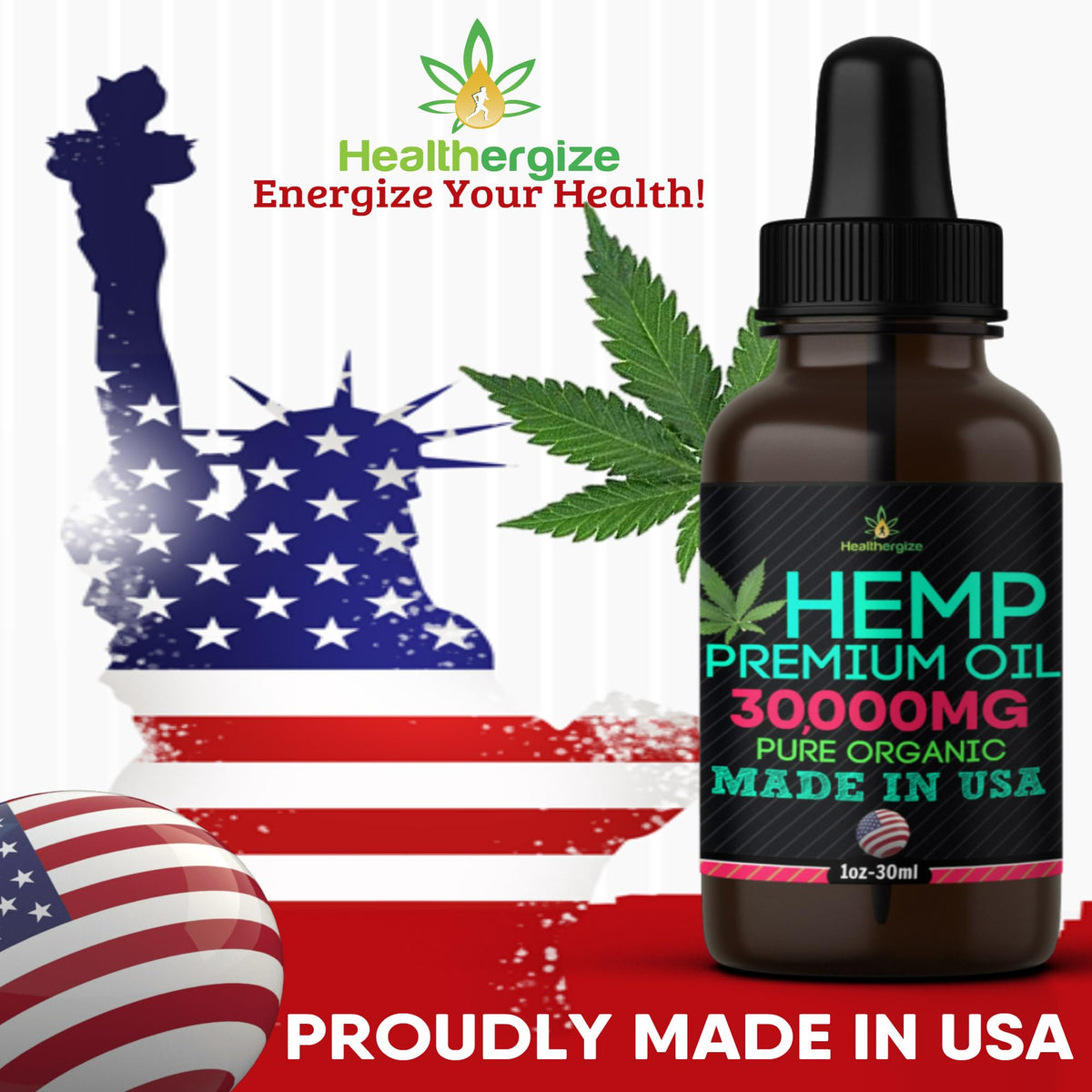 Hemp Oil Drops 5 Pack Cold Pressed Vegan A7203