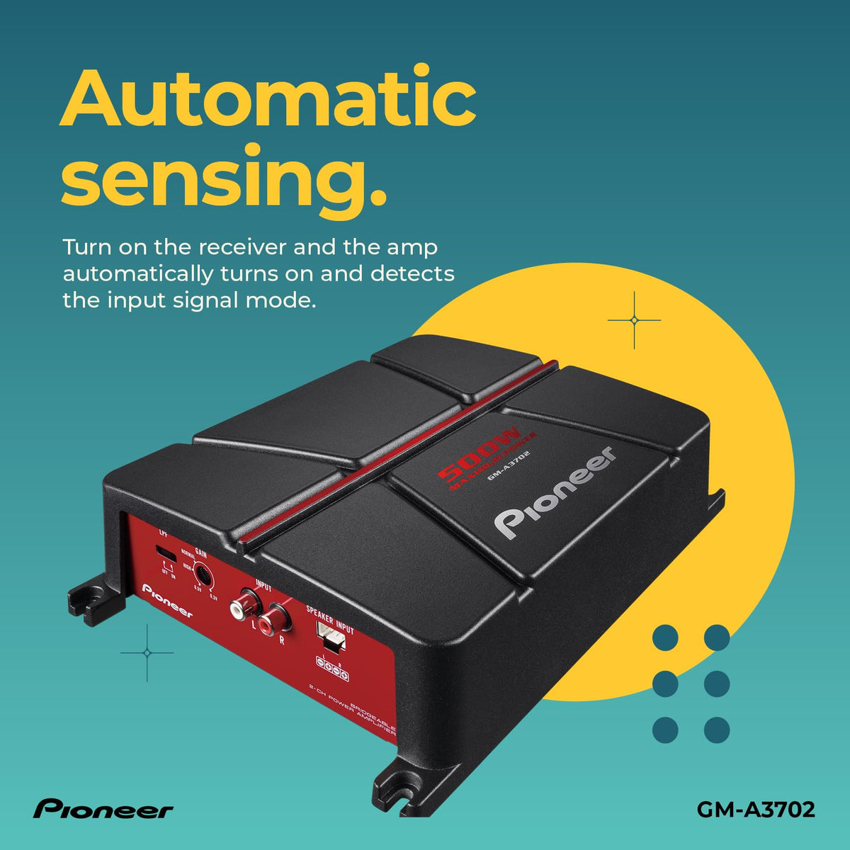 500W Max Class AB 2-Channel Car Amplifier P8249