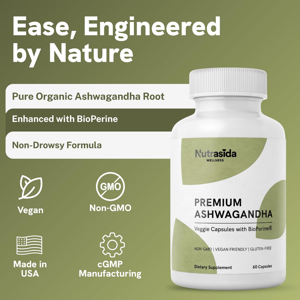 Ashwagandha 600mg Vegan Gluten-Free 60 Count O46643