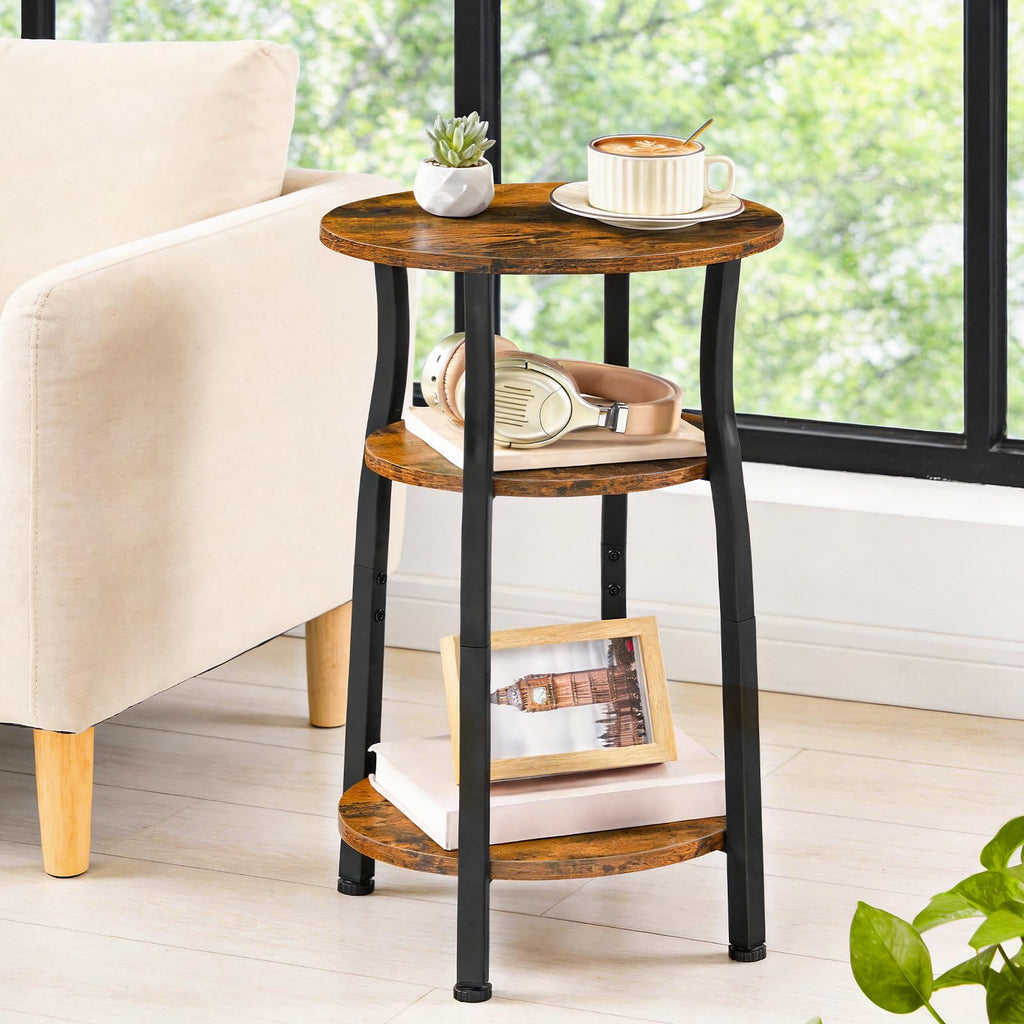 Small Round 3-Tier Storage Side Table Z83053