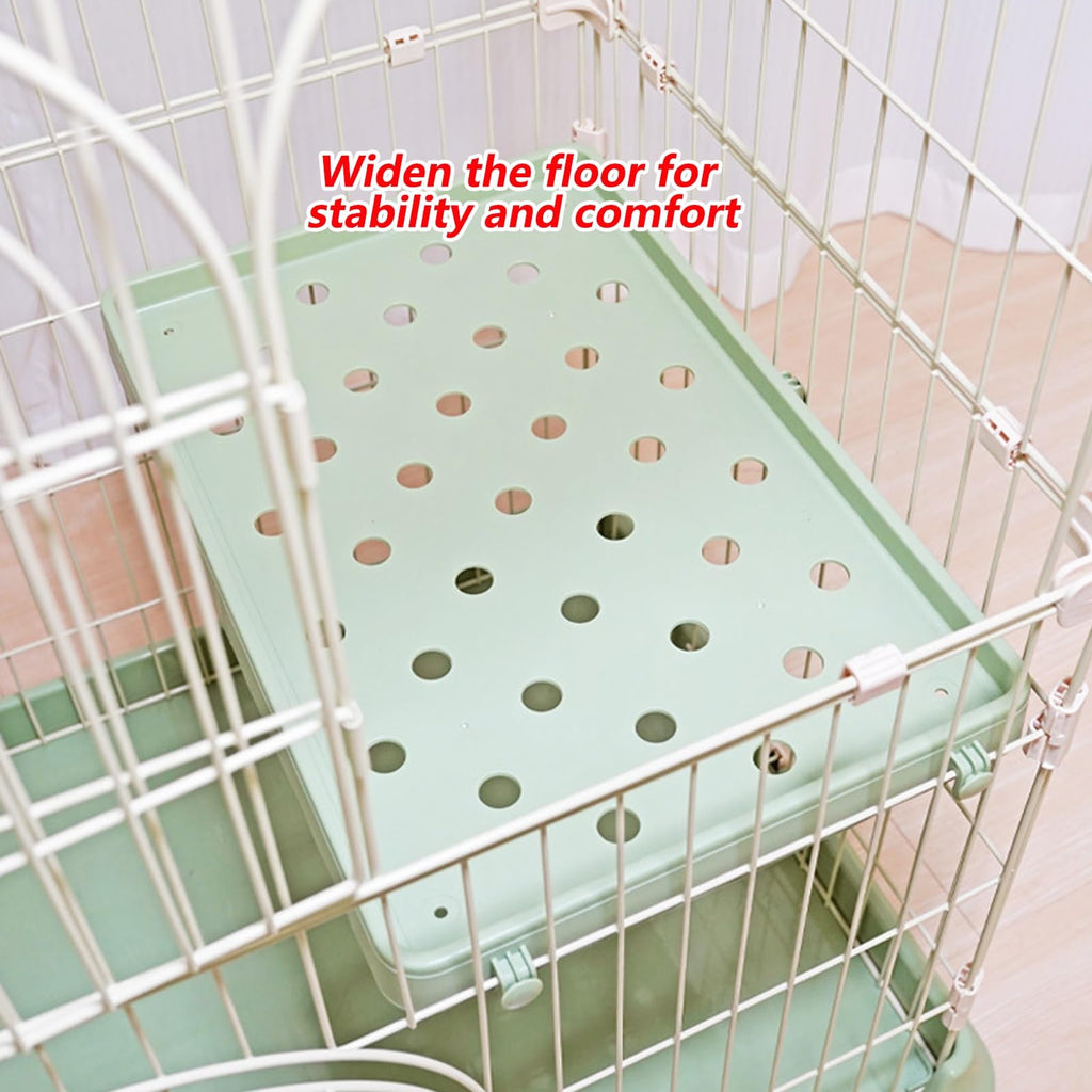 3/4-Tier Wire Cat Cage Playpen Kennel with Hammock D4855