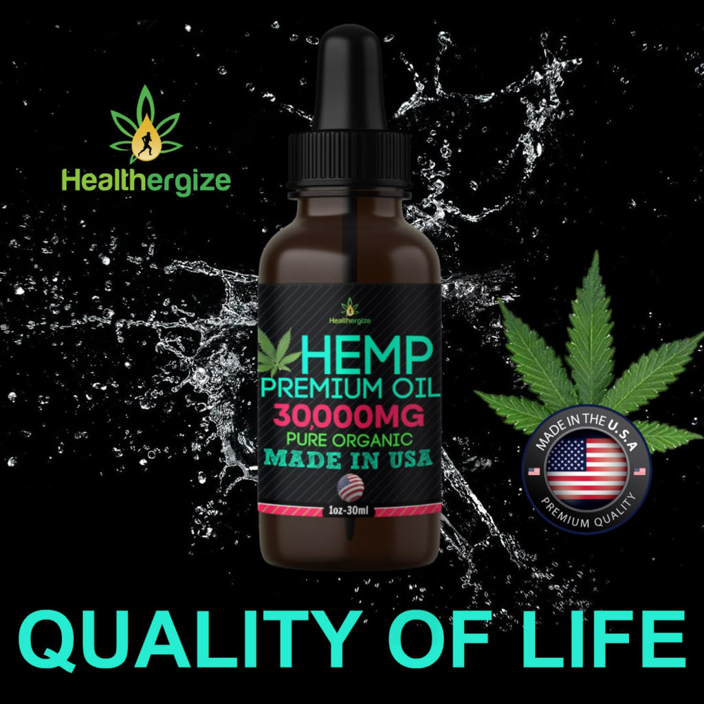 Hemp Oil Drops 5 Pack Cold Pressed Vegan A7203