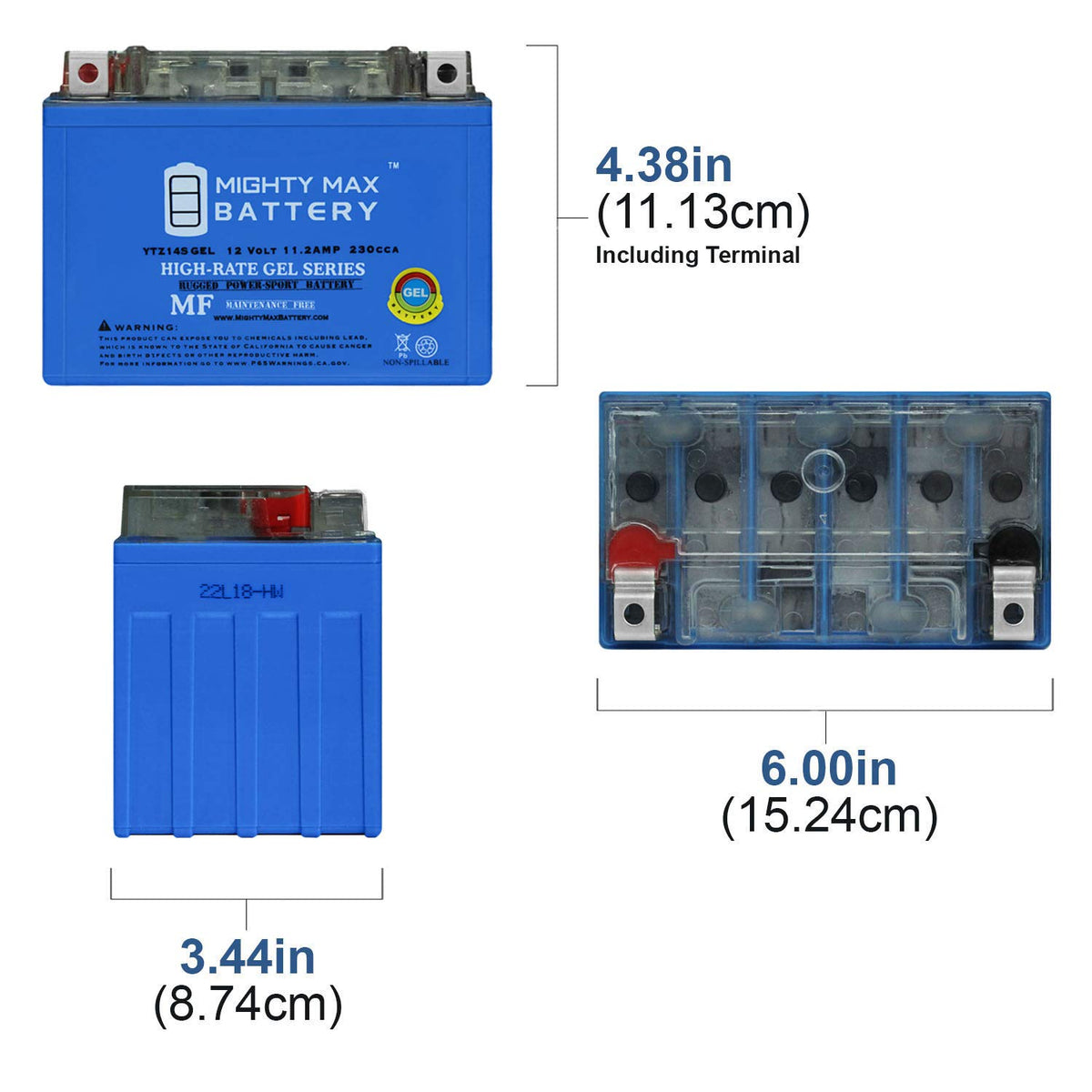 12V 11.2Ah GEL Battery H1459