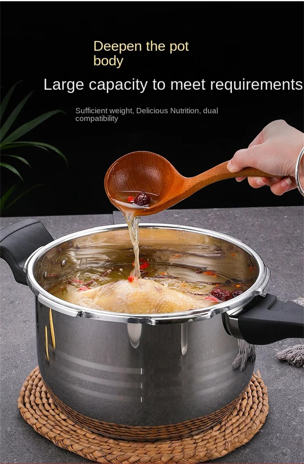 Stainless Steel 12.3L Pressure Cooker Y48800