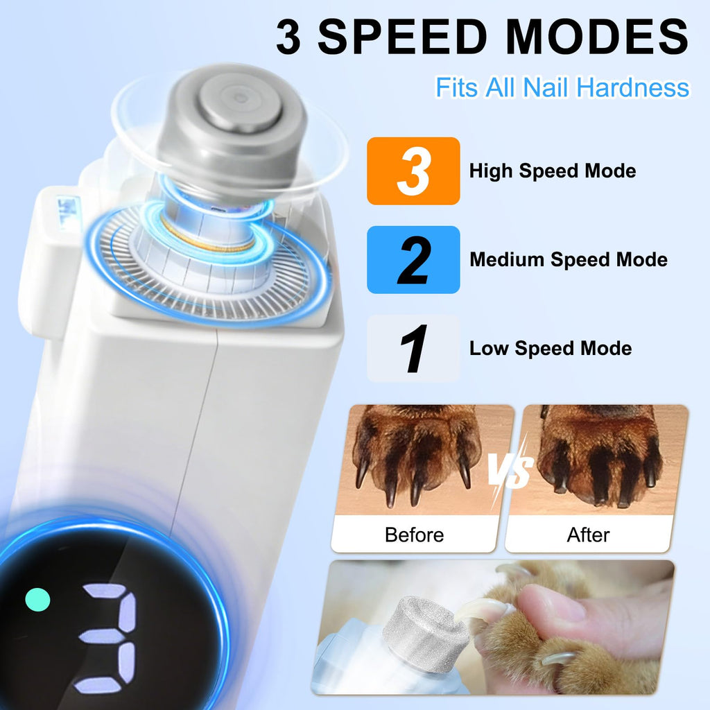 2-in-1 Dog Nail Clippers & Grinder with LED Light Z249