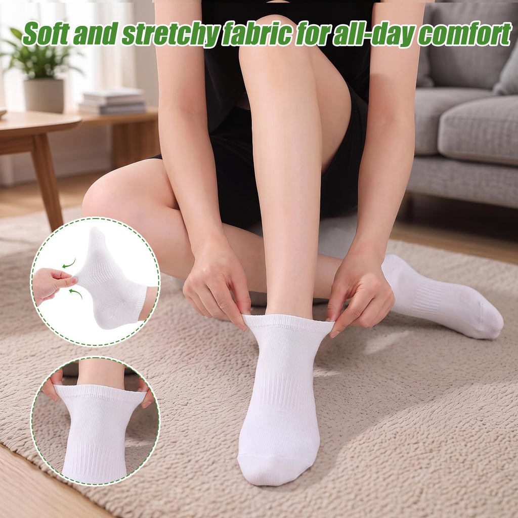 6 Pairs Breathable Bamboo Viscose Ankle Socks R40101