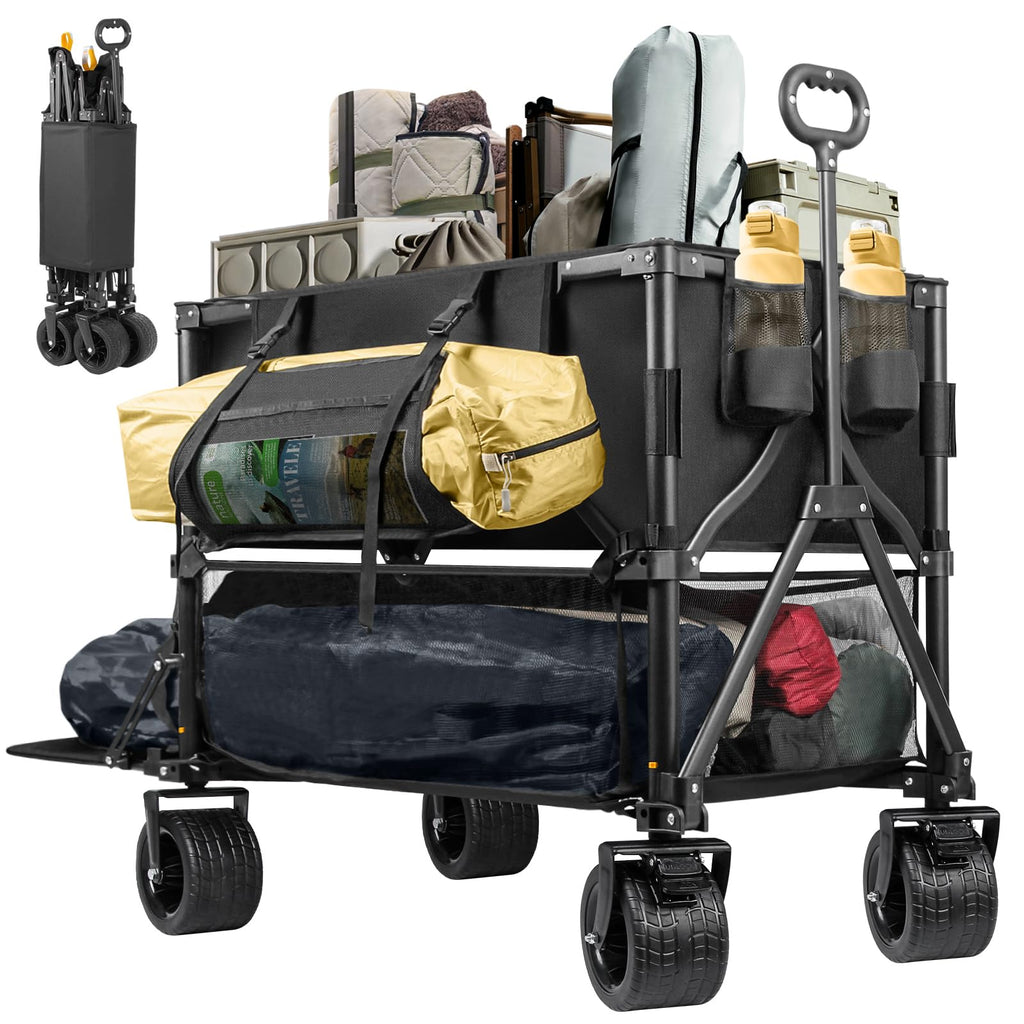 600lb Capacity 400L Collapsible Wagon Y336