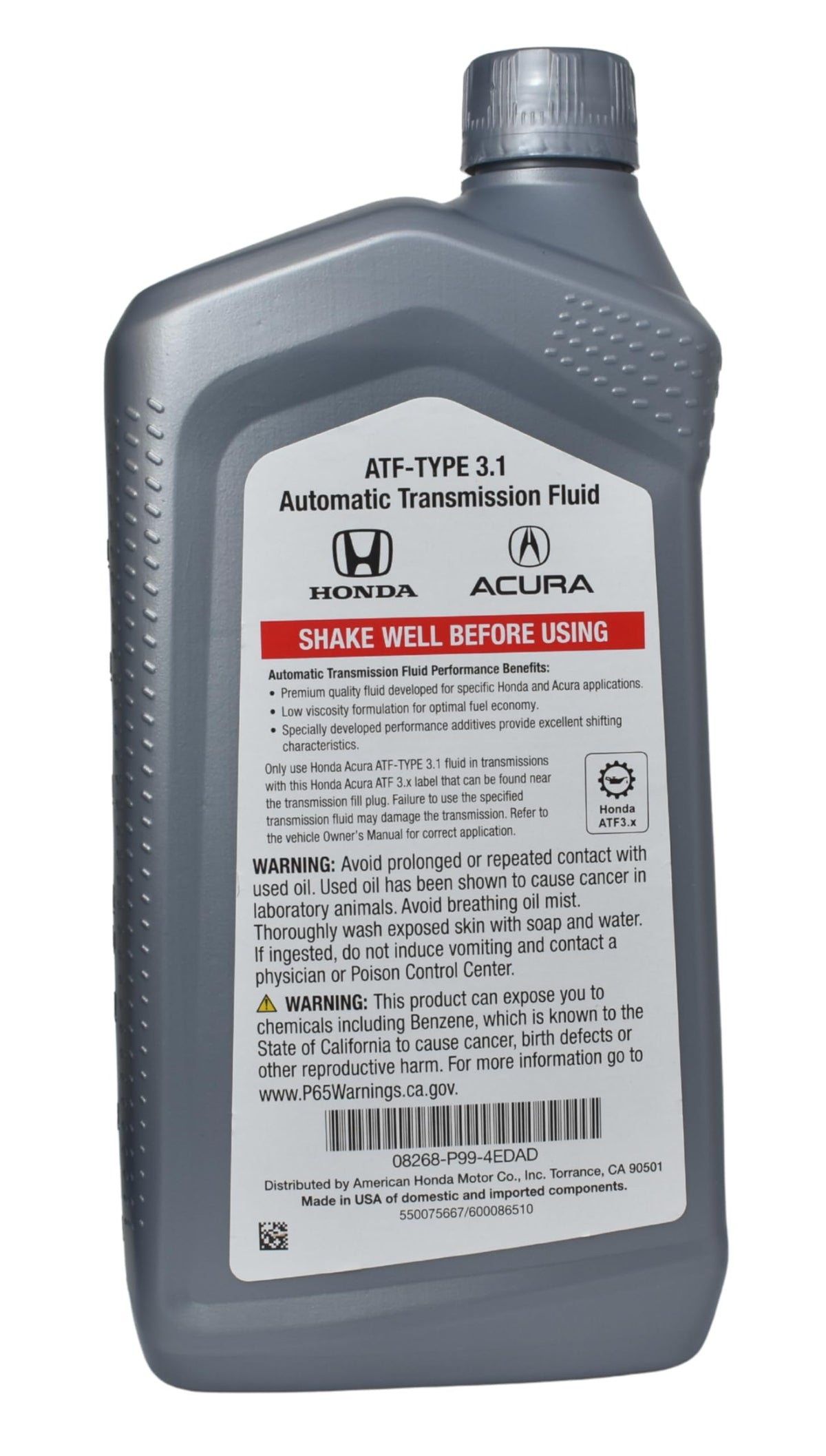 Automatic Transmission Fluid 1 Quart C510926