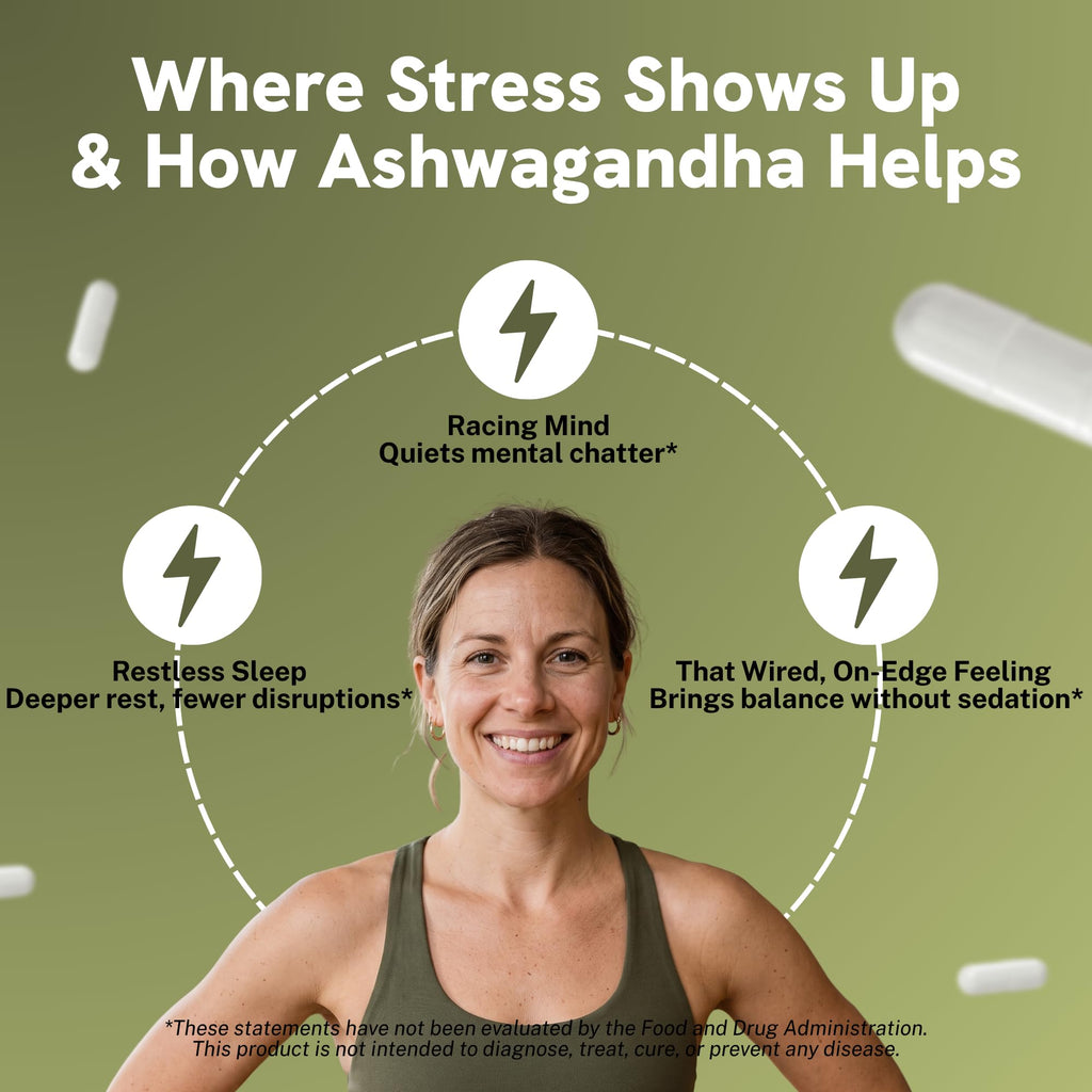 Ashwagandha 600mg Vegan Gluten-Free 60 Count O46643