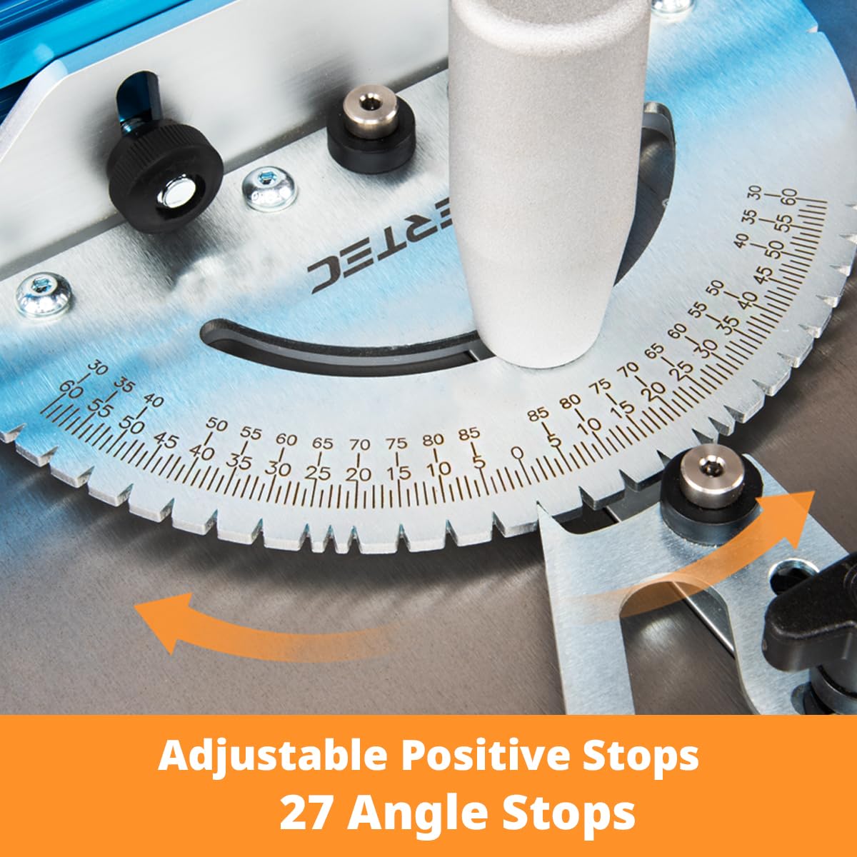Table Saw Miter Gauge with 27 Angle Stops and T-Slot Miter Bar O329190