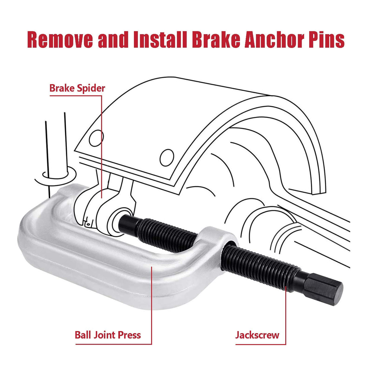 4 in 1 Ball Joint Service Tool Kit 2WD & 4WD O9444
