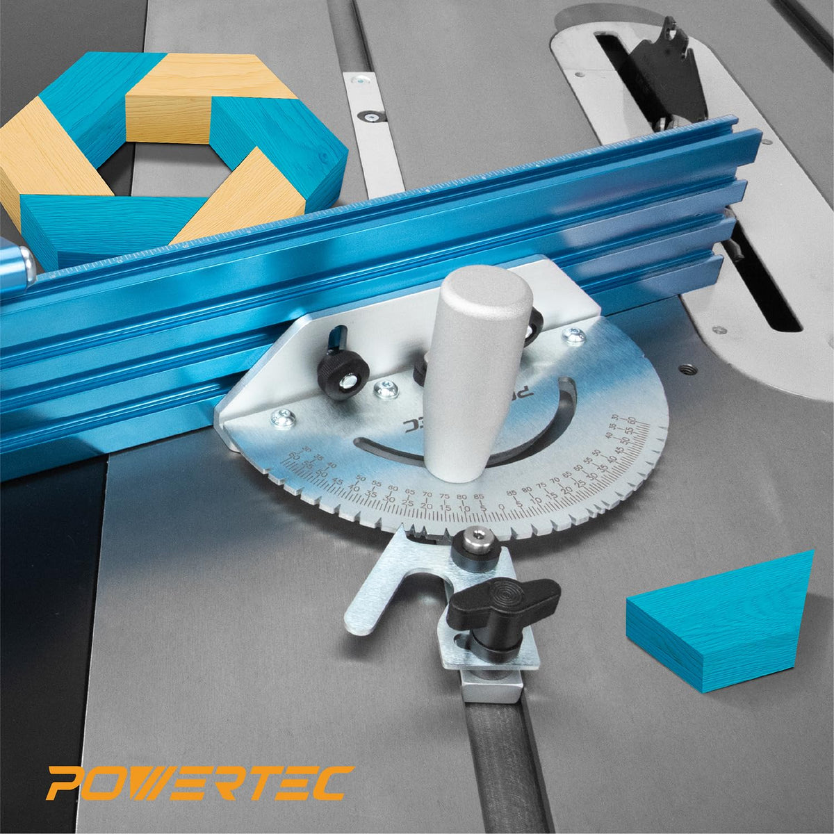 Table Saw Miter Gauge with 27 Angle Stops and T-Slot Miter Bar O329190