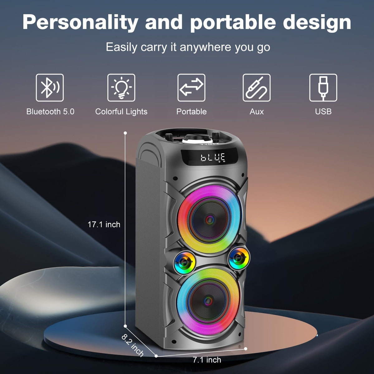 100W Portable Bluetooth Speaker E49460