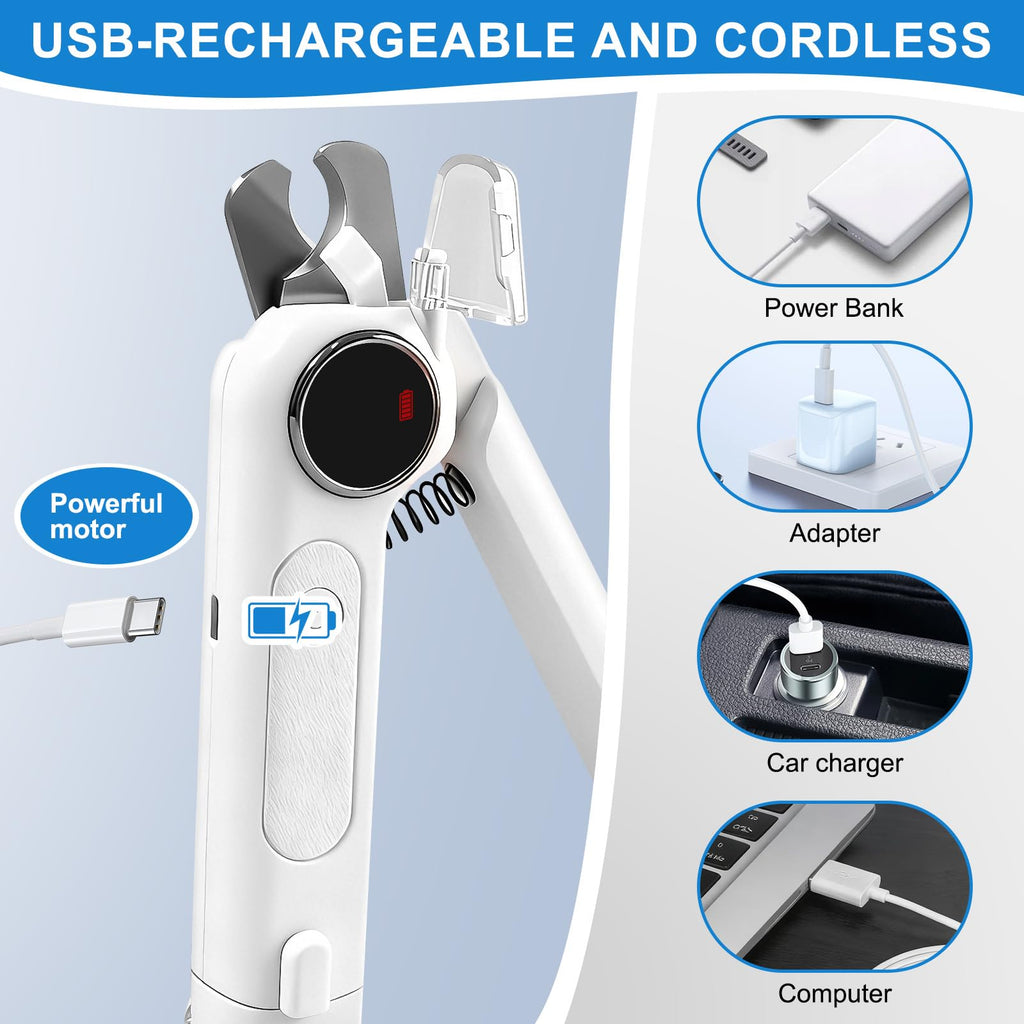 2-in-1 Dog Nail Clippers & Grinder with LED Light Z249