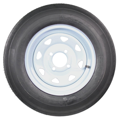 2-Pack Trailer Tire Rim Assembly 5.30-12 4 Lug White B76710