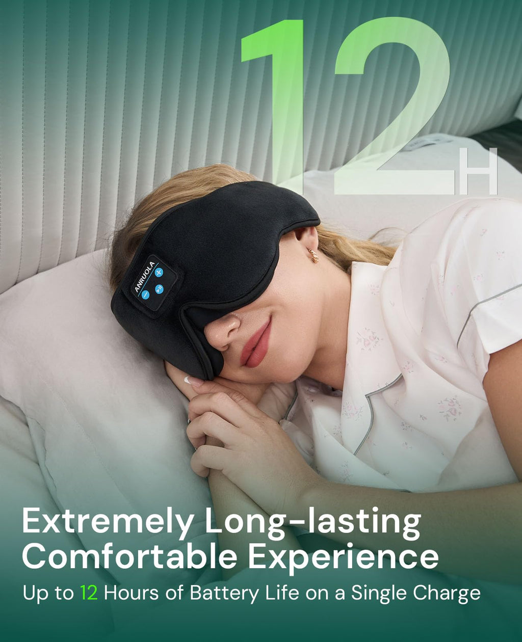 3D Sleep Mask with Bluetooth Headphones M6594