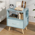 Blue Kids Nightstand with Drawer B984