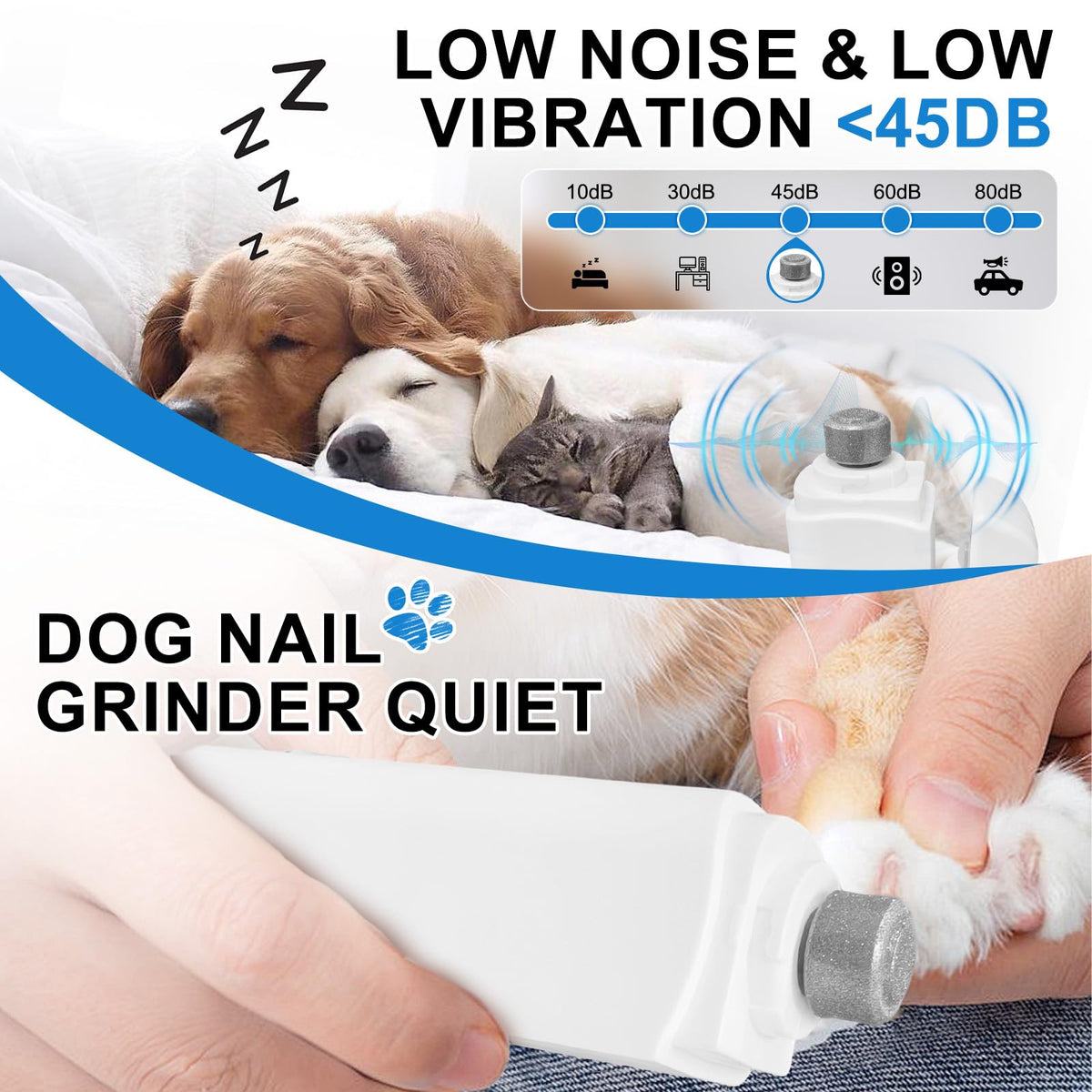 2-in-1 Dog Nail Clippers & Grinder with LED Light Z249