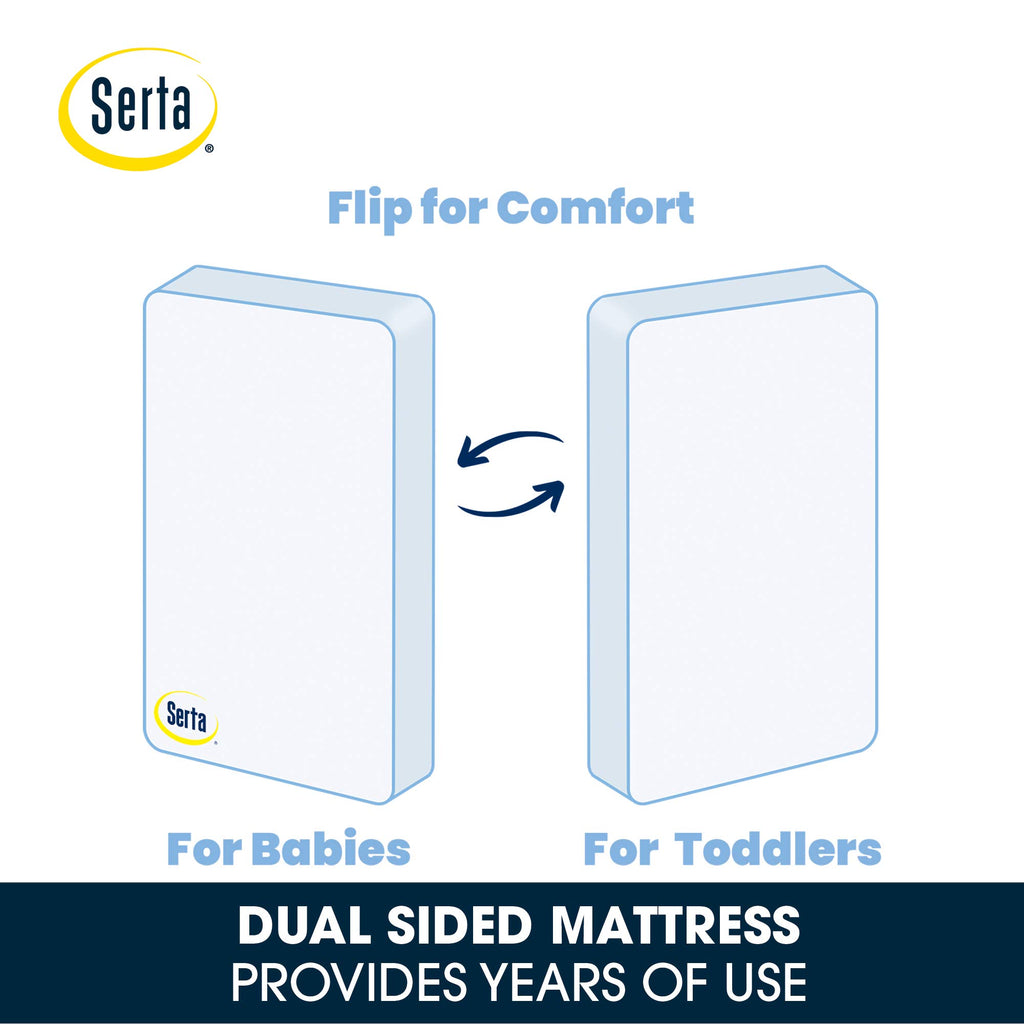2-Stage Baby Crib and Toddler Mattress M40195