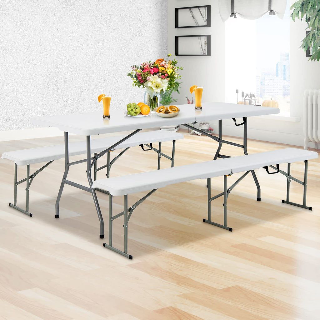 6ft White Folding Table P6171