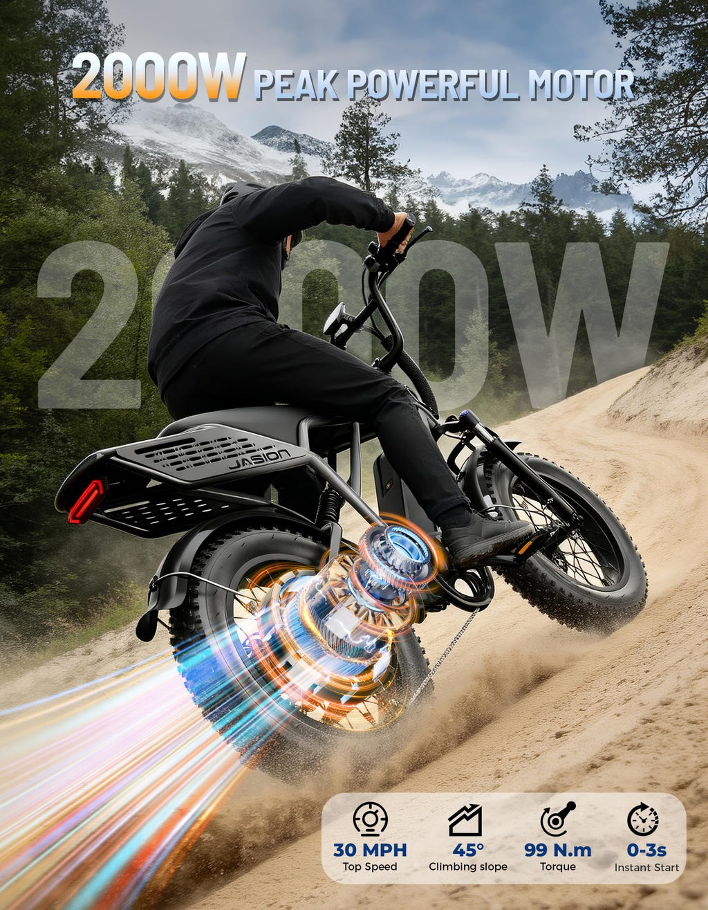 Electric Bike with 48V Removable Battery F2320