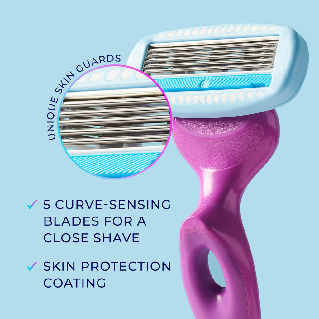 5-Blade Moisturizing Razor Refills, 6 Count G964