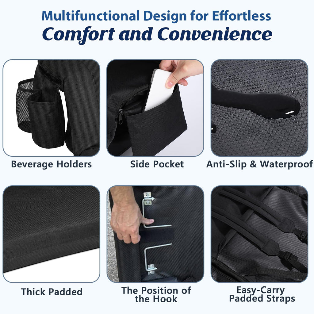 25” Extra Wide Stadium Seats with Back Support 2 Pack B3083