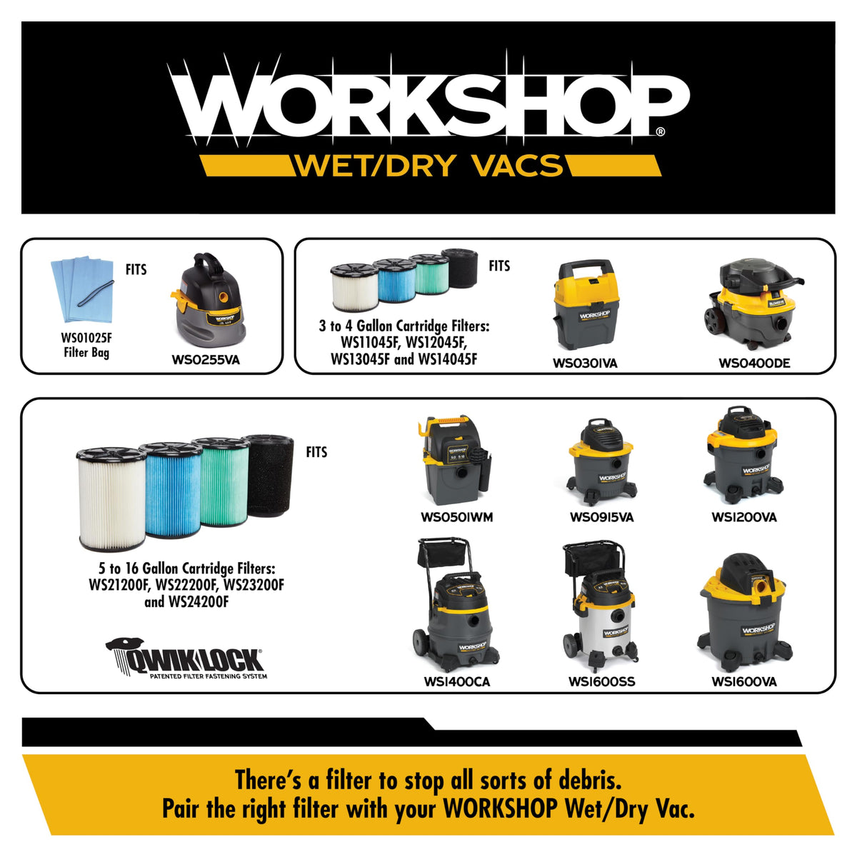 16-Gallon Wet Dry Vacuum Cleaner V872
