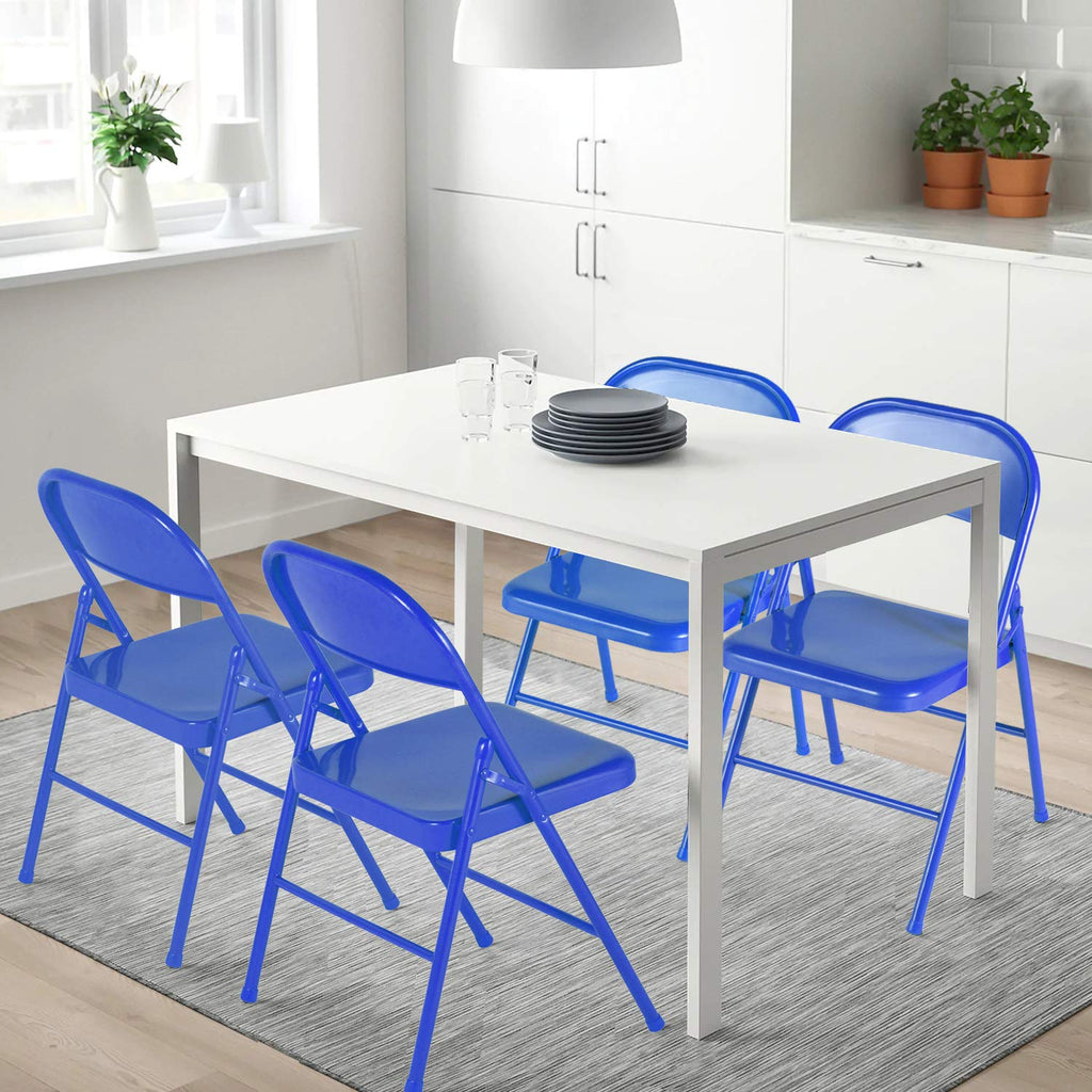 Metal Folding Chairs 4 Pack A39398