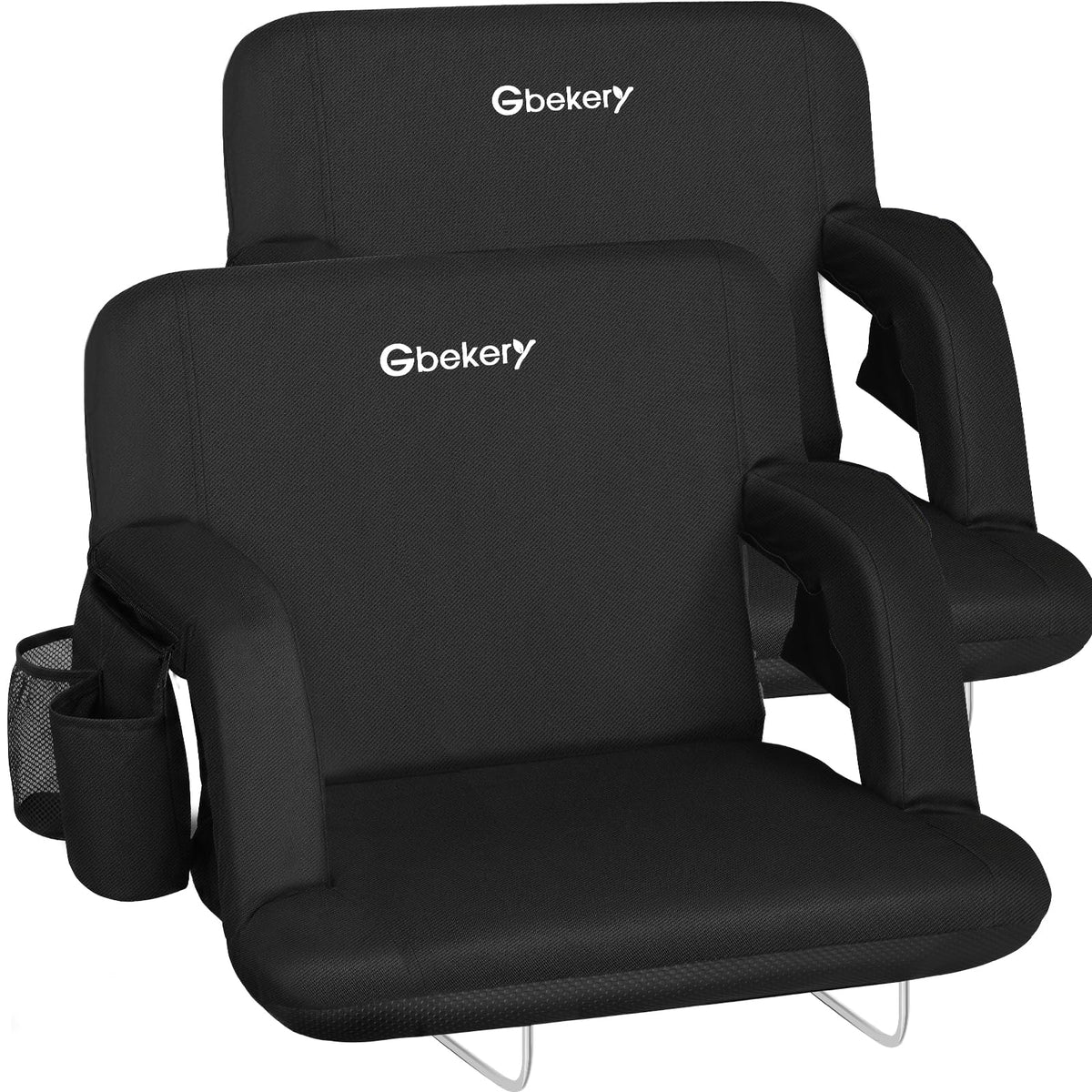 25” Extra Wide Stadium Seats with Back Support 2 Pack B3083