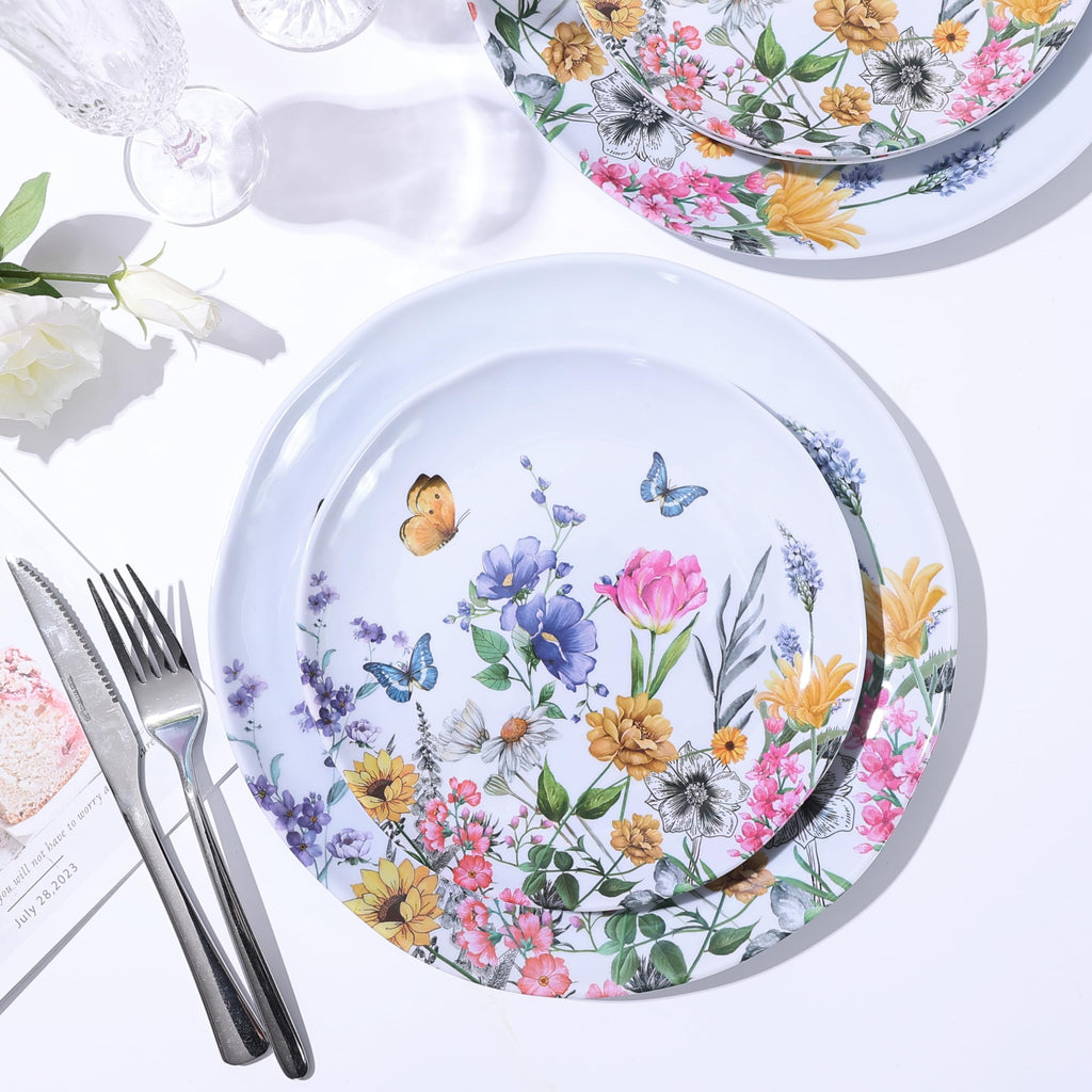 12-Piece Melamine Dinnerware Set Y17139