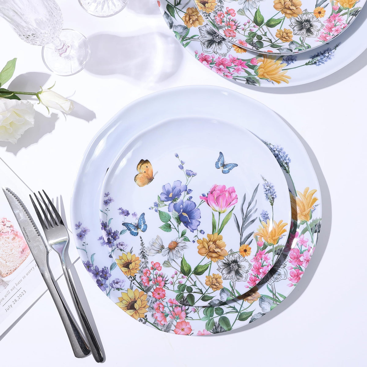 12-Piece Melamine Dinnerware Set Y17139