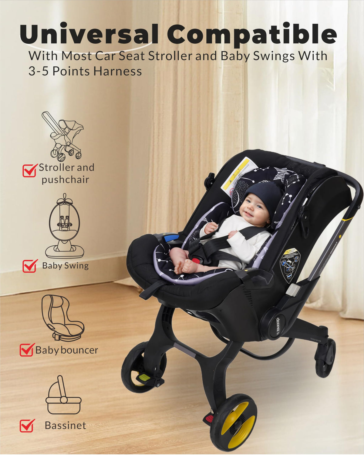Infant Car Seat Insert with Removable Cushion X6046
