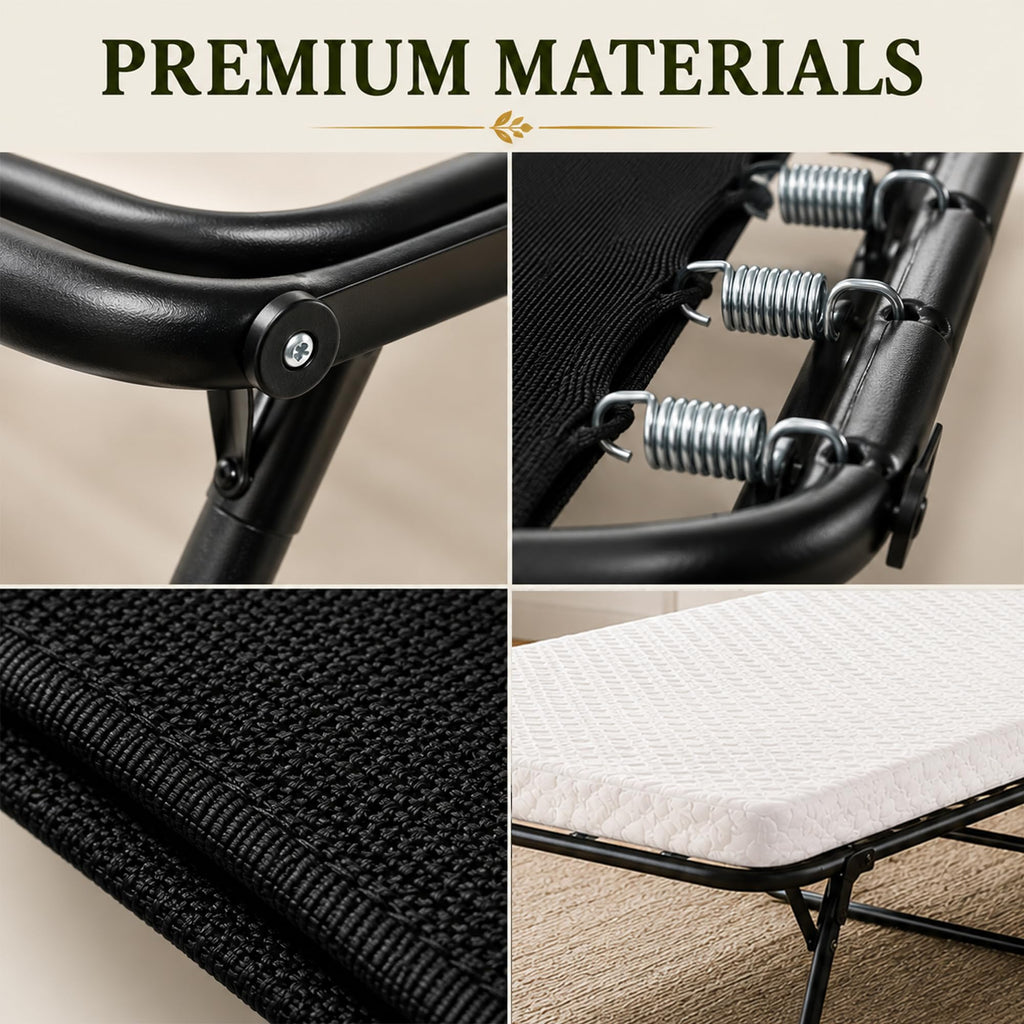 14” Folding Bed with 3-Inch Memory Foam Mattress S849411