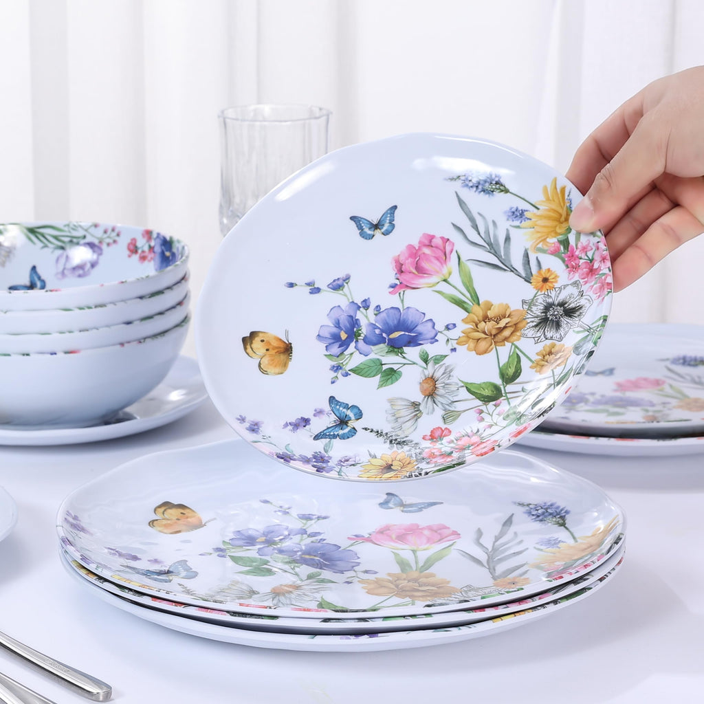 12-Piece Melamine Dinnerware Set Y17139
