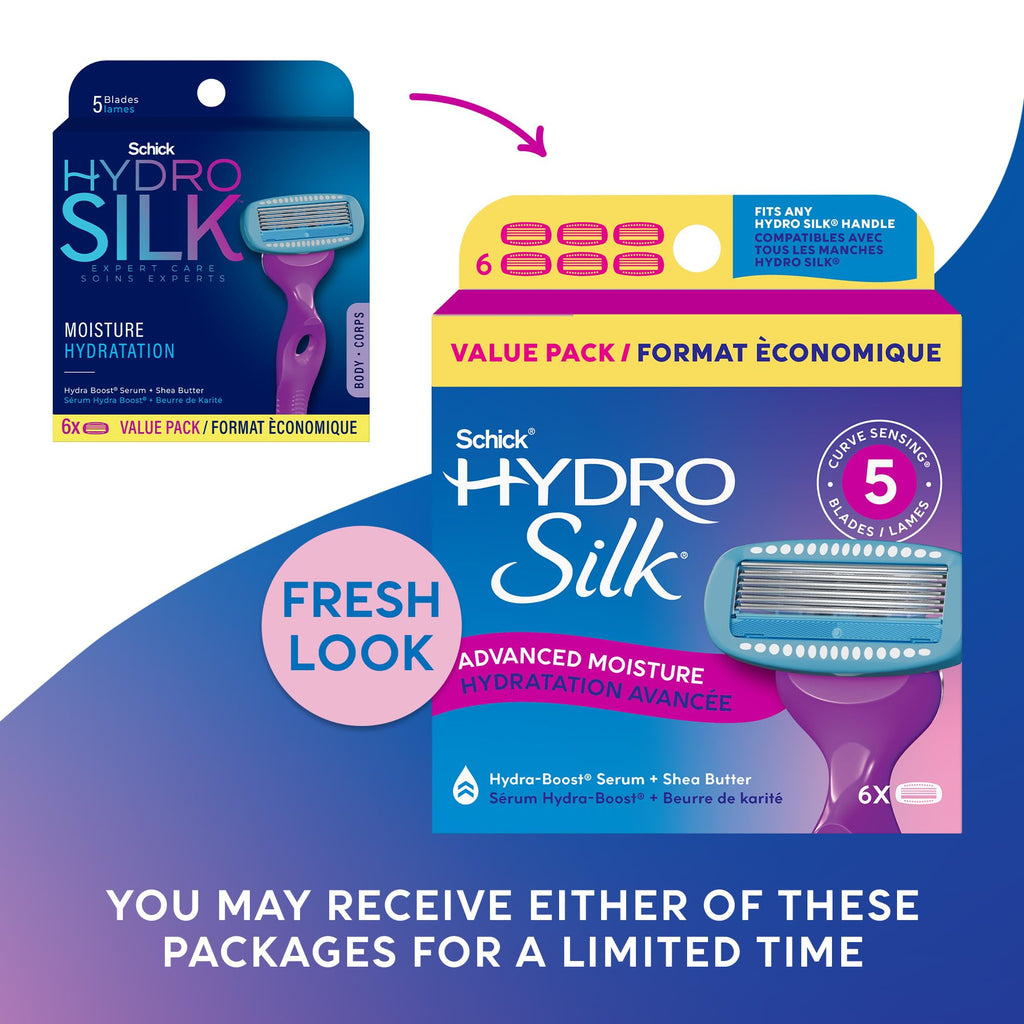 5-Blade Moisturizing Razor Refills, 6 Count G964