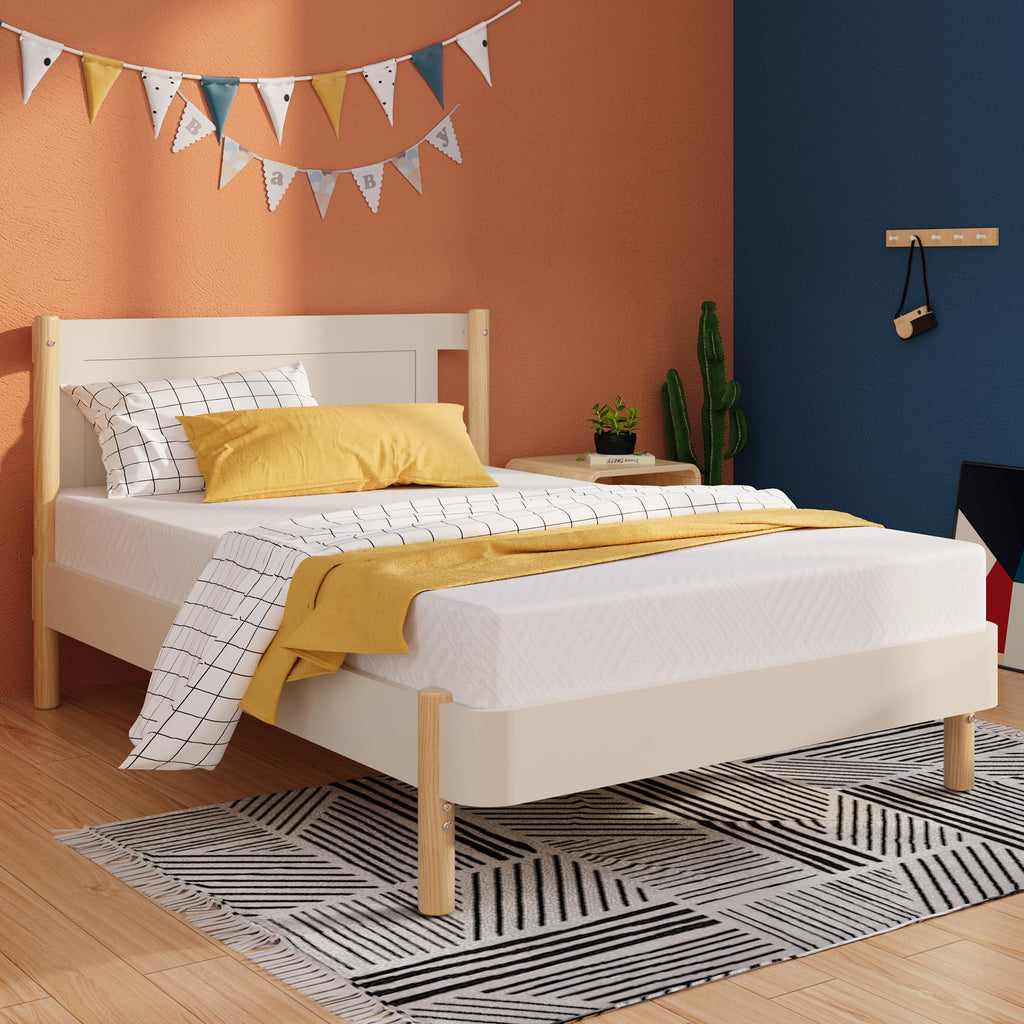 Twin 5 Inch Green Tea Gel Memory Foam Mattress B9648