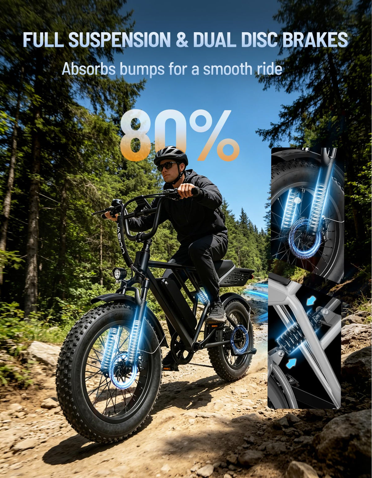 Electric Bike with 48V Removable Battery F2320