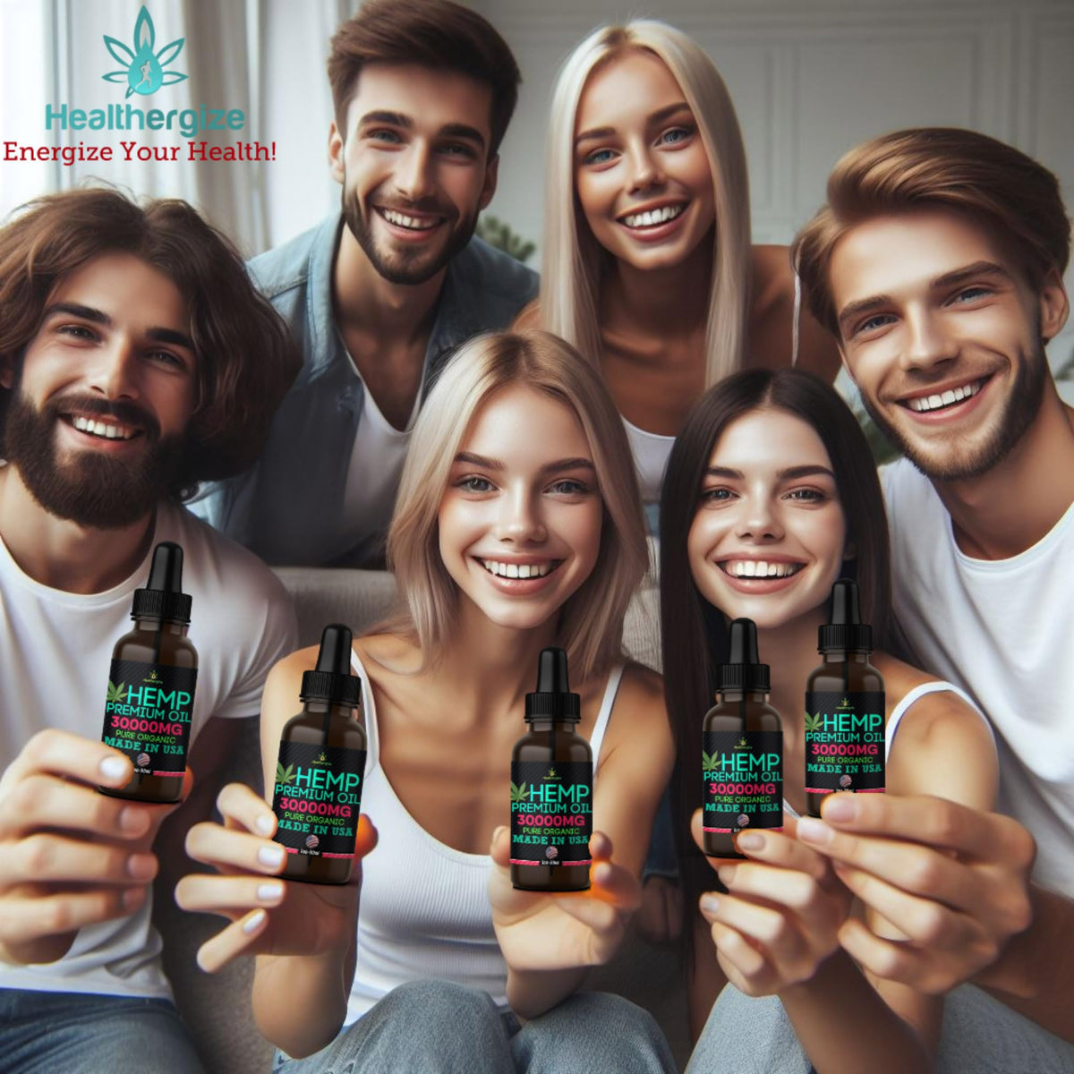 Hemp Oil Drops 5 Pack Cold Pressed Vegan A7203
