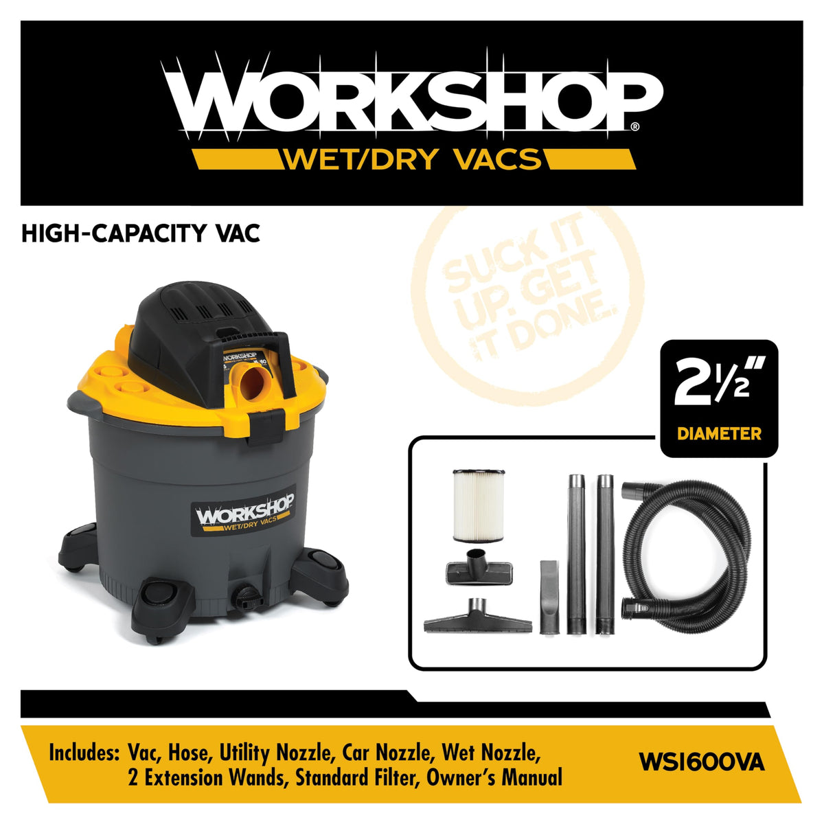 16-Gallon Wet Dry Vacuum Cleaner V872